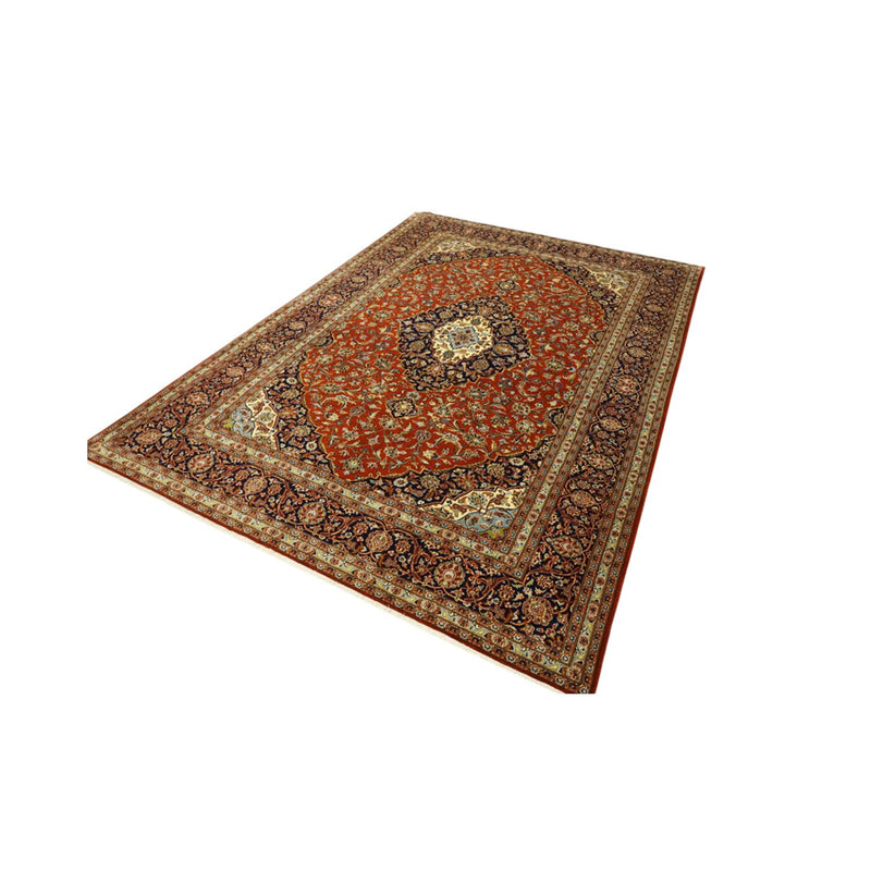 Alfombra persa - Keshan - 332 x 239 cm - rojo claro