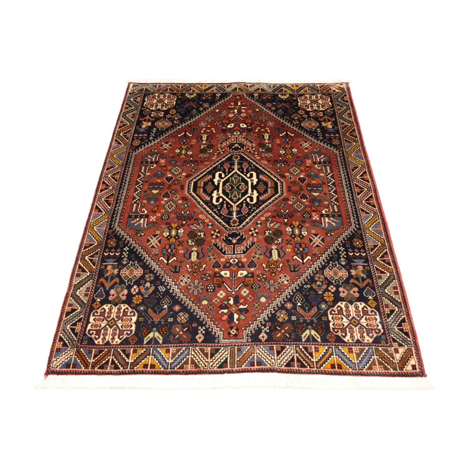 Alfombra Gabbeh - Persa Kashkuli - 150 x 105 cm - rojo oscuro