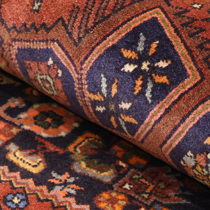 Alfombra persa - Nómada - 158 x 99 cm - rojo oscuro