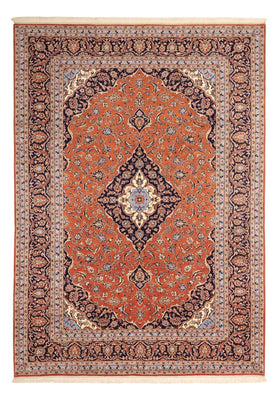 Alfombra persa - Keshan - 343 x 247 cm - rojo claro