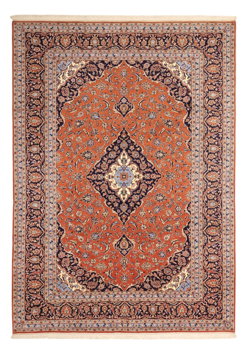 Alfombra persa - Keshan - 343 x 247 cm - rojo claro