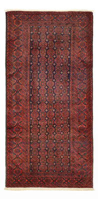 Alfombra de pasillo Alfombra Belutsch - 215 x 112 cm - rojo oscuro