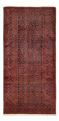 Alfombra de pasillo Alfombra Belutsch - 215 x 112 cm - rojo oscuro