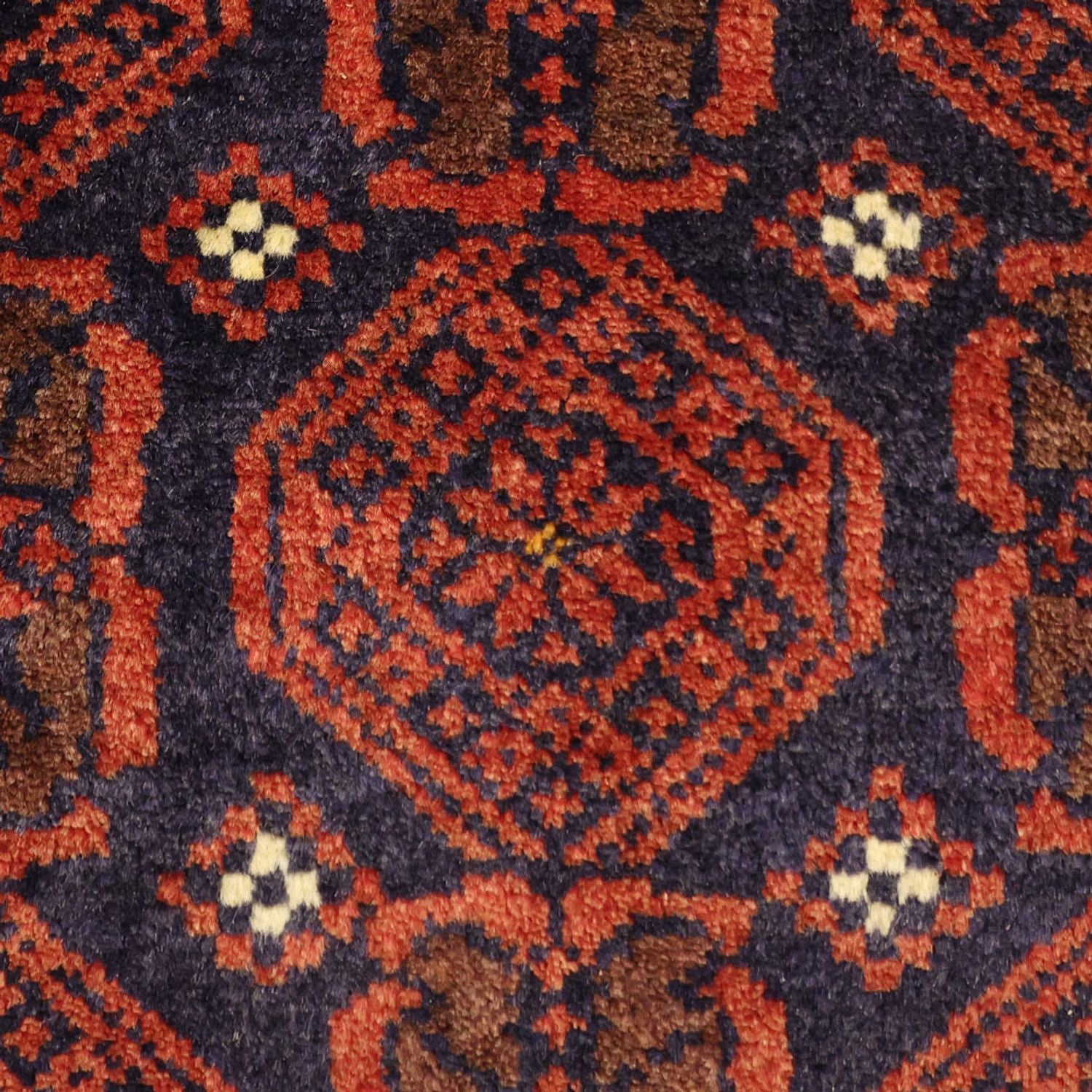 Alfombra de pasillo Alfombra Belutsch - 215 x 112 cm - rojo oscuro