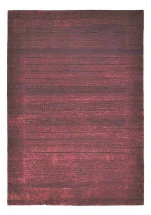 Alfombra Gabbeh - Loribaft Indus - 235 x 166 cm - rojo oscuro