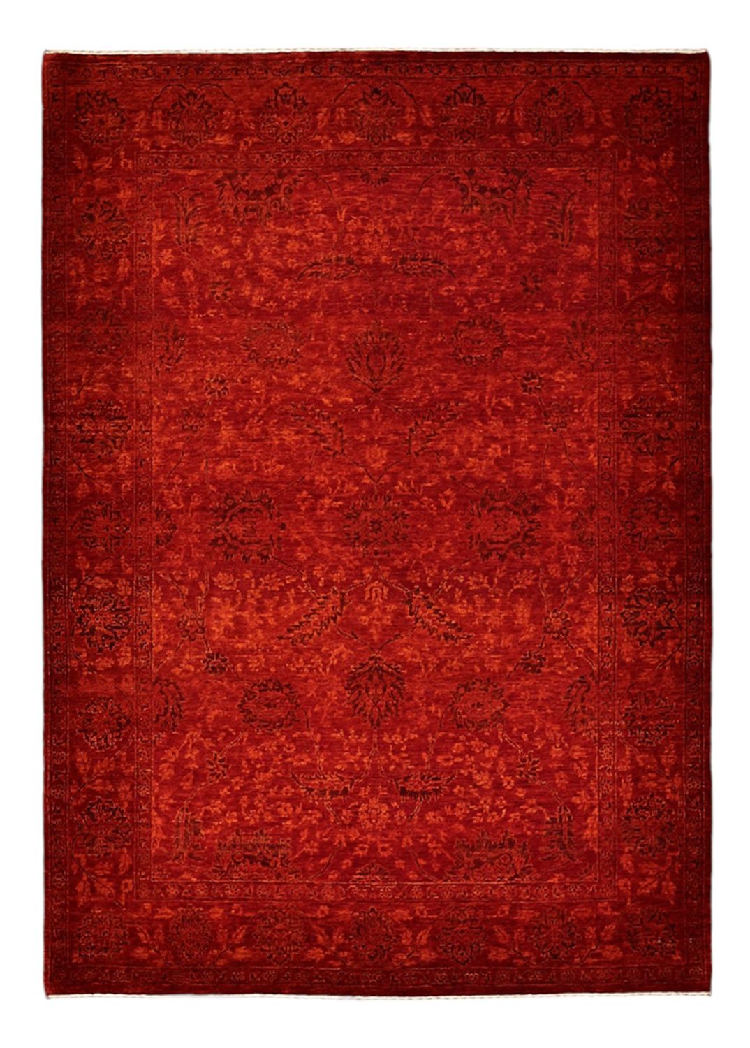 Alfombra Gabbeh - Loribaft Persa - 200 x 142 cm - rojo