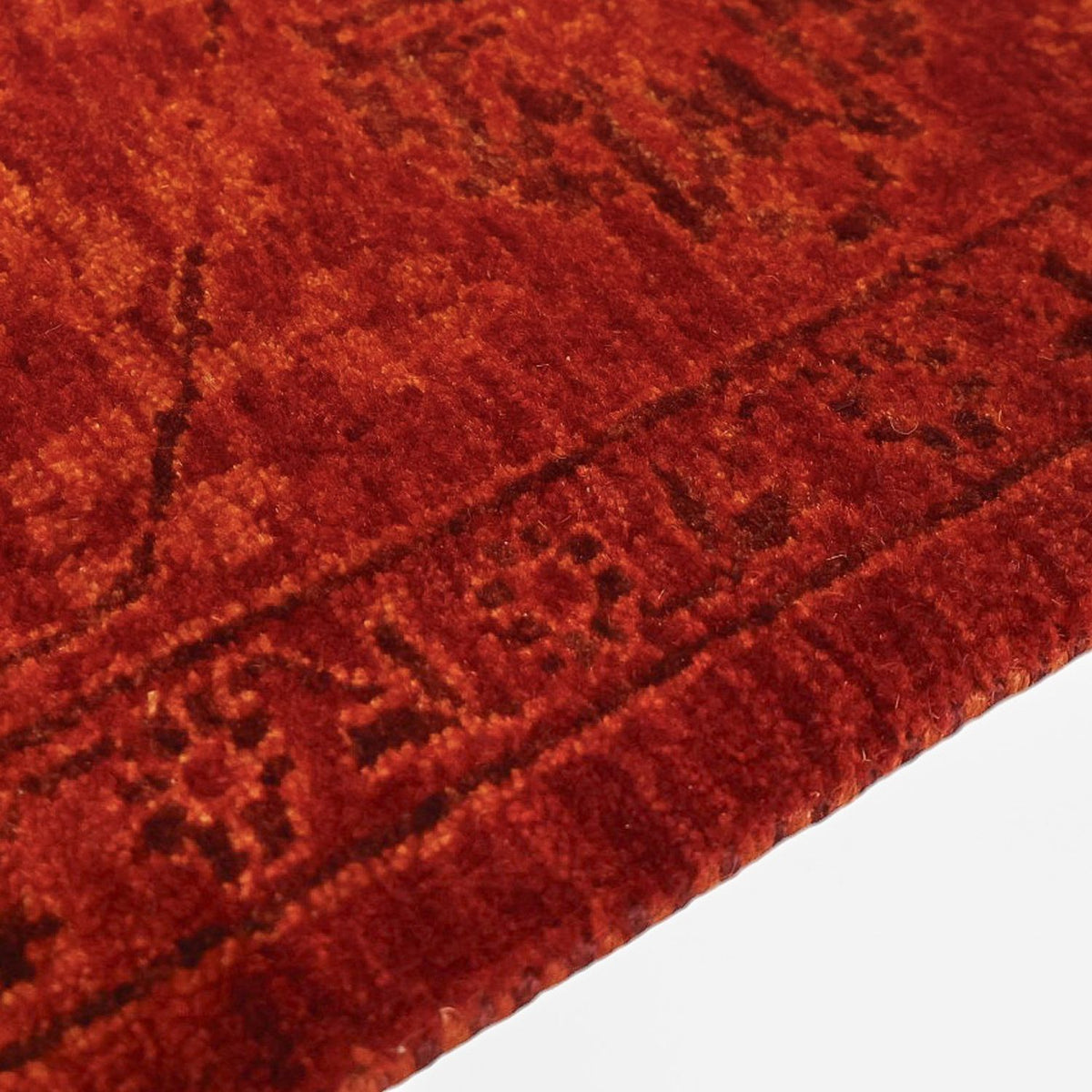 Alfombra Gabbeh - Loribaft Persa - 200 x 142 cm - rojo