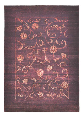 Alfombra Gabbeh - Loribaft Indus - 240 x 173 cm - azul oscuro