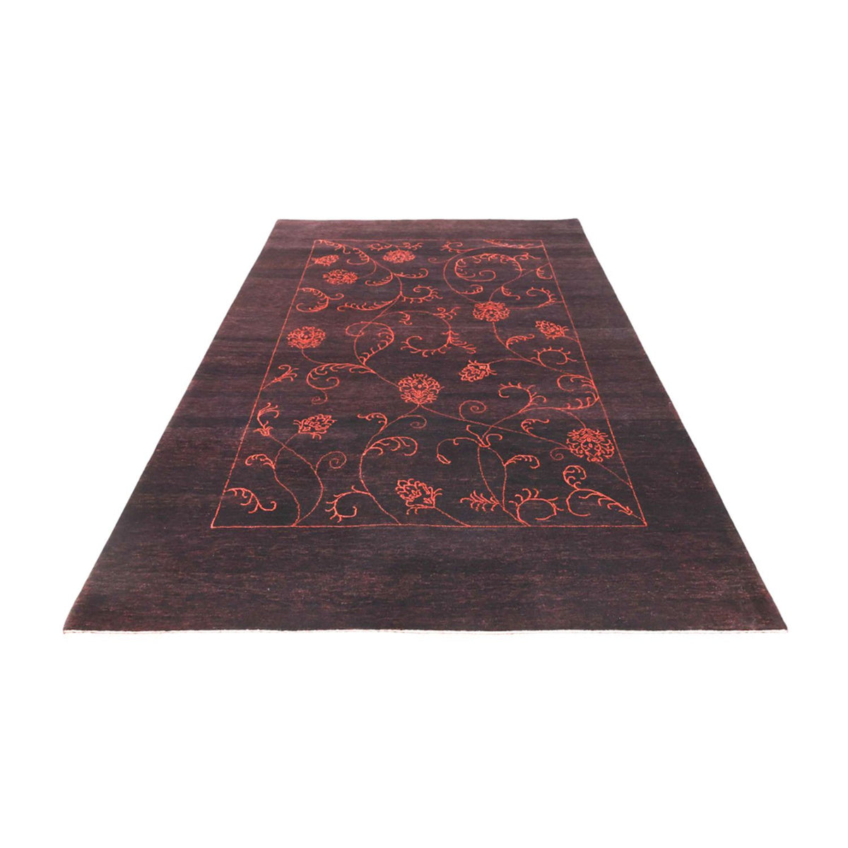 Alfombra Gabbeh - Loribaft Indus - 240 x 173 cm - azul oscuro