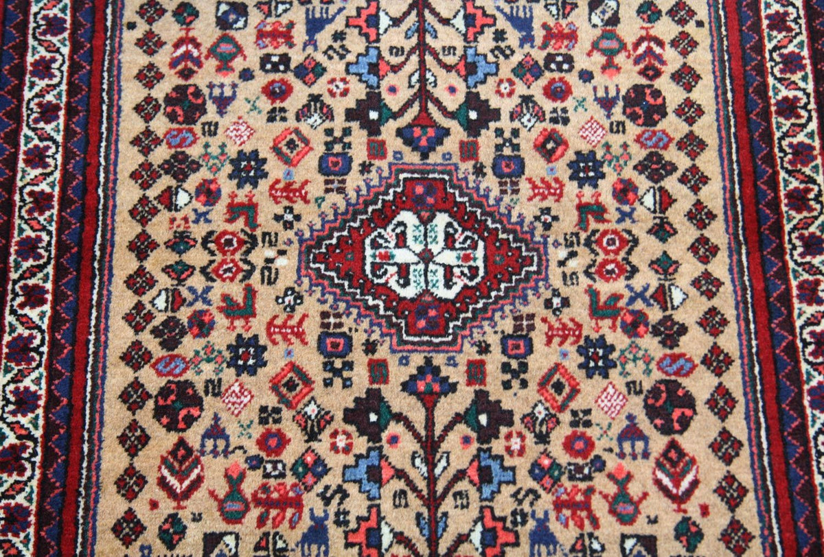 Alfombra persa - Nómada - 155 x 69 cm - rojo