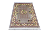 Alfombra china - 153 x 91 cm - marrón