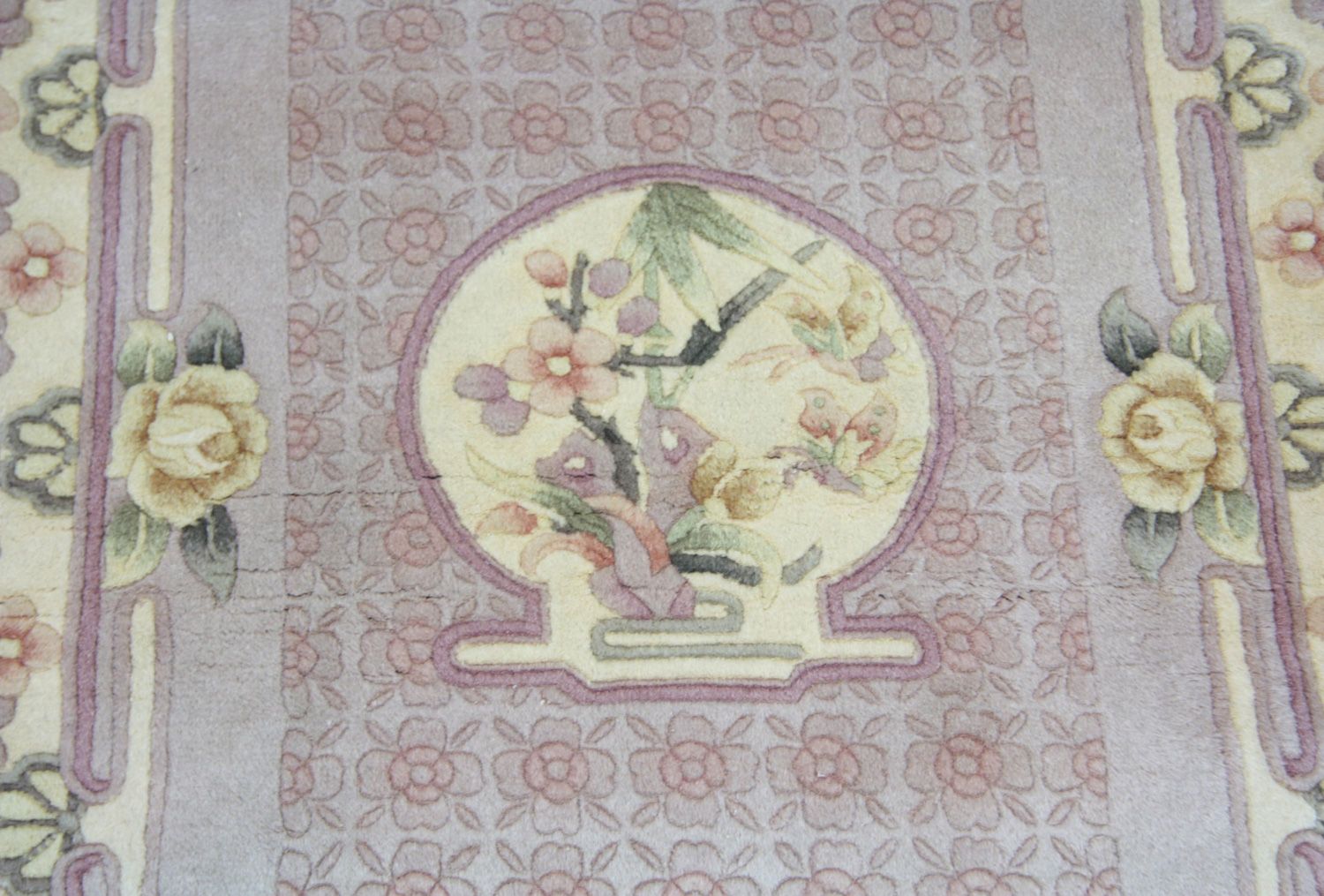 Alfombra china - 153 x 91 cm - marrón