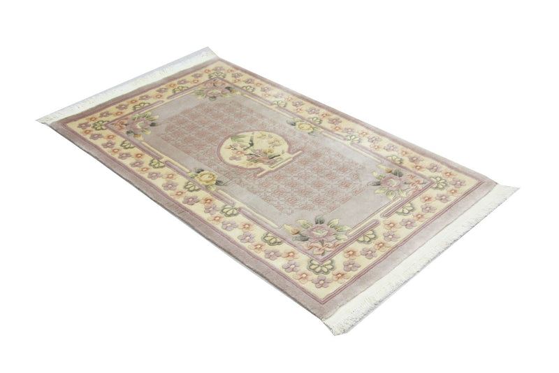 Alfombra china - 153 x 91 cm - marrón