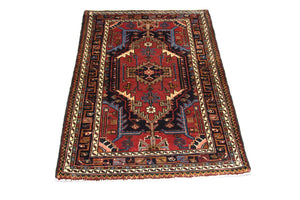 Alfombra persa - Nómada - 138 x 92 cm - rojo