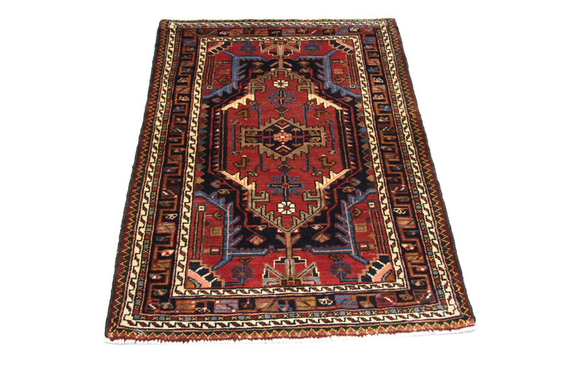 Alfombra persa - Nómada - 138 x 92 cm - rojo