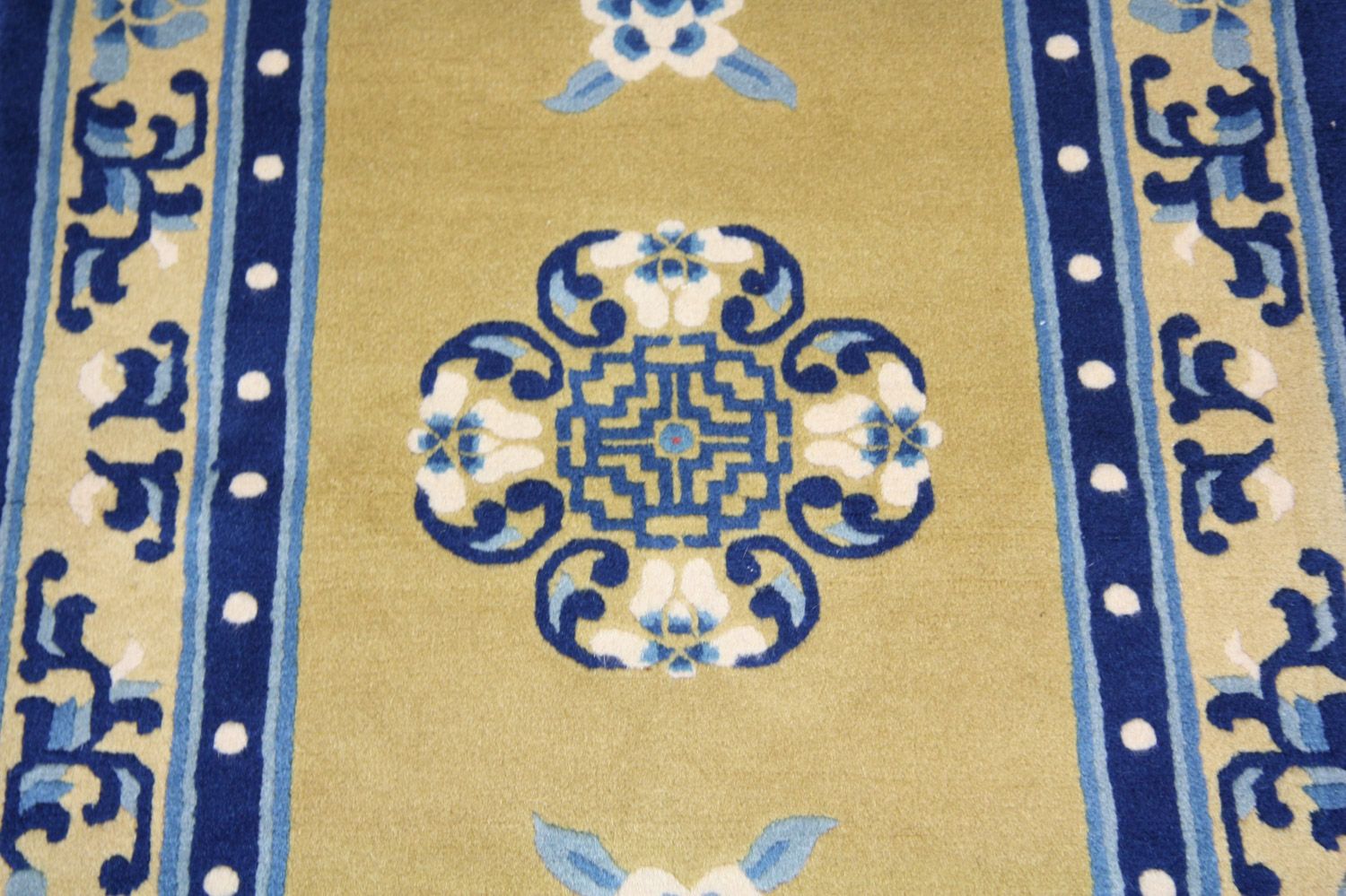 Alfombra china - 152 x 76 cm - azul