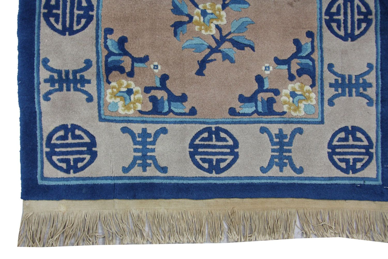 Alfombra china - 152 x 91 cm - azul