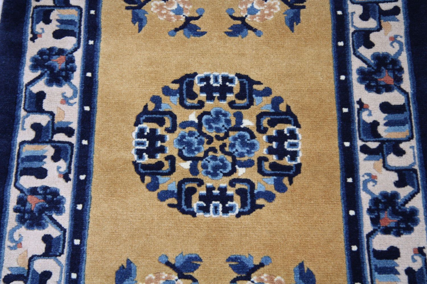 Alfombra china - 137 x 69 cm - azul