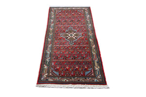 Alfombra de pasillo Alfombra persa - Nómada - 180 x 80 cm - rojo
