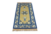 Alfombra china - 152 x 76 cm - azul