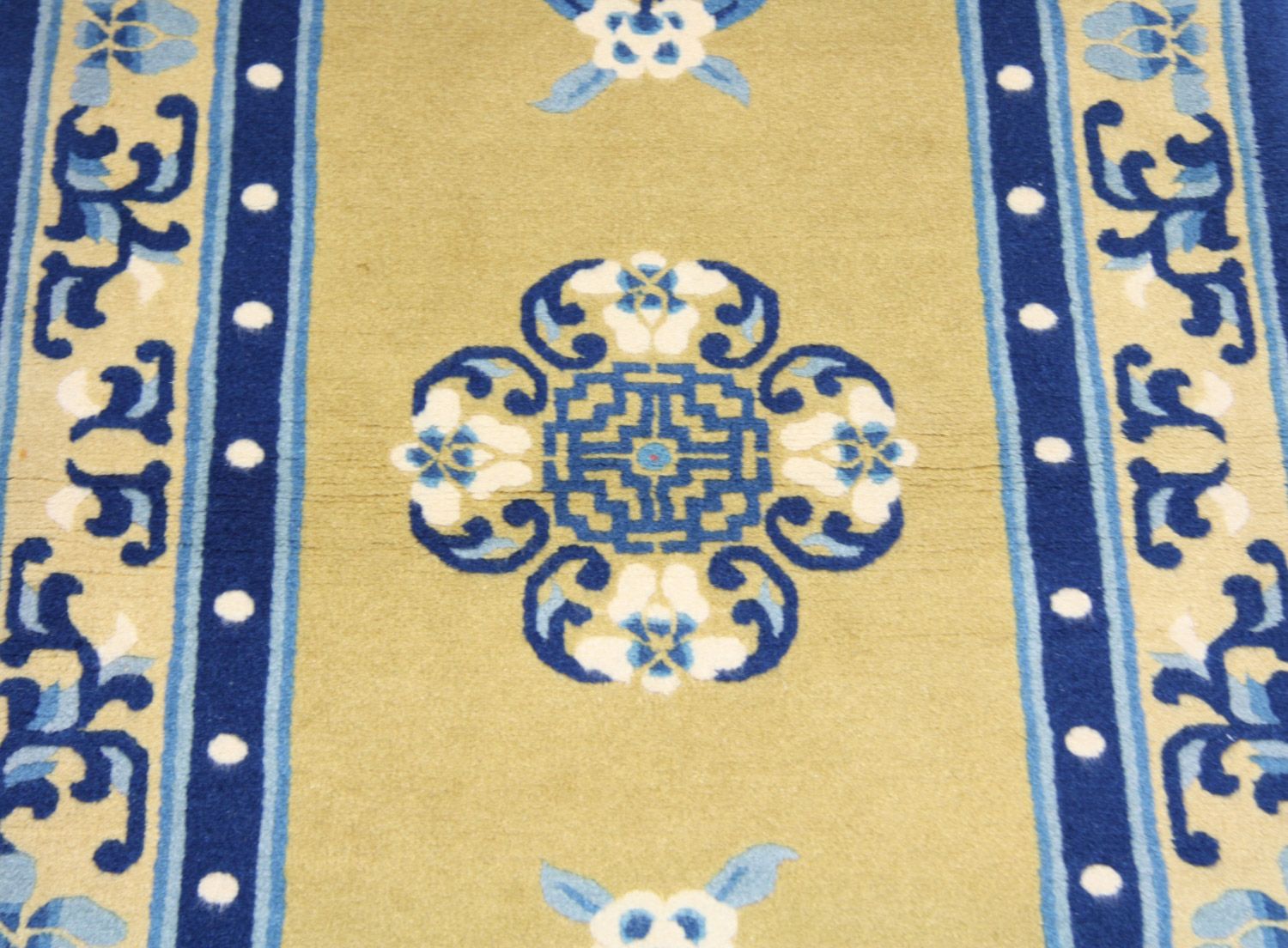 Alfombra china - 152 x 76 cm - azul