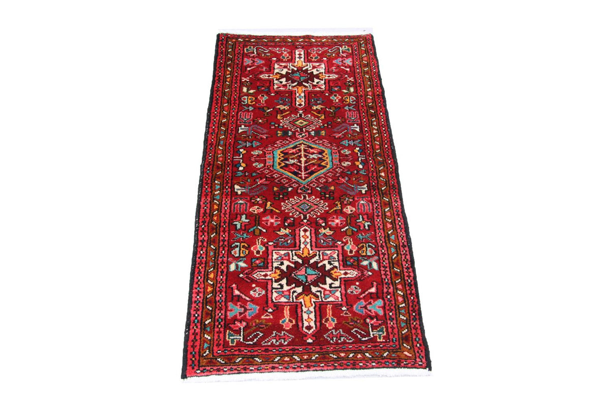 Alfombra persa - Nómada - 140 x 67 cm - rojo