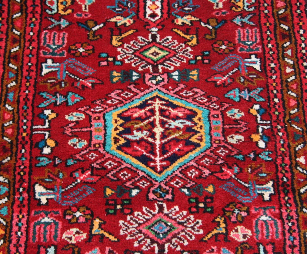 Alfombra persa - Nómada - 140 x 67 cm - rojo