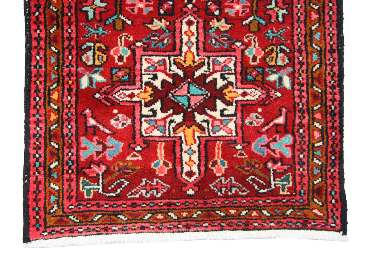 Alfombra persa - Nómada - 140 x 67 cm - rojo