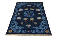 Alfombra china - 274 x 183 cm - azul