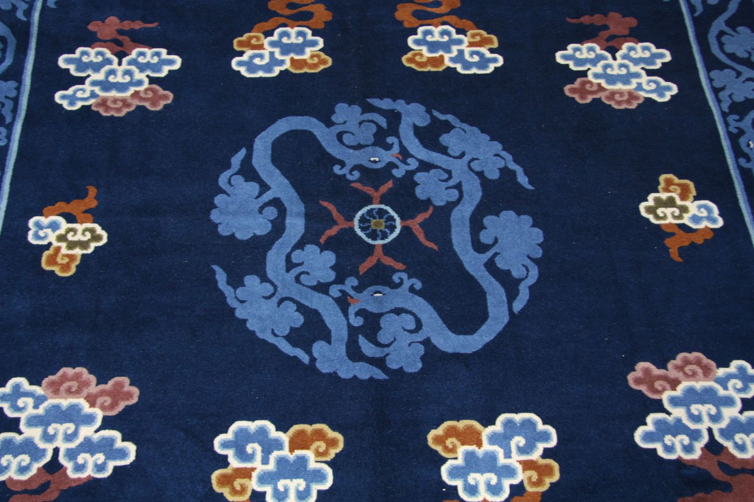 Alfombra china - 274 x 183 cm - azul