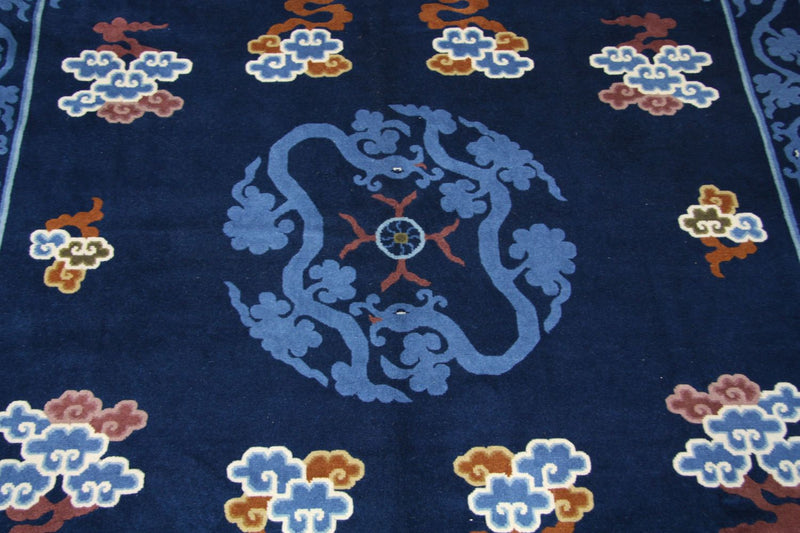Alfombra china - 274 x 183 cm - azul