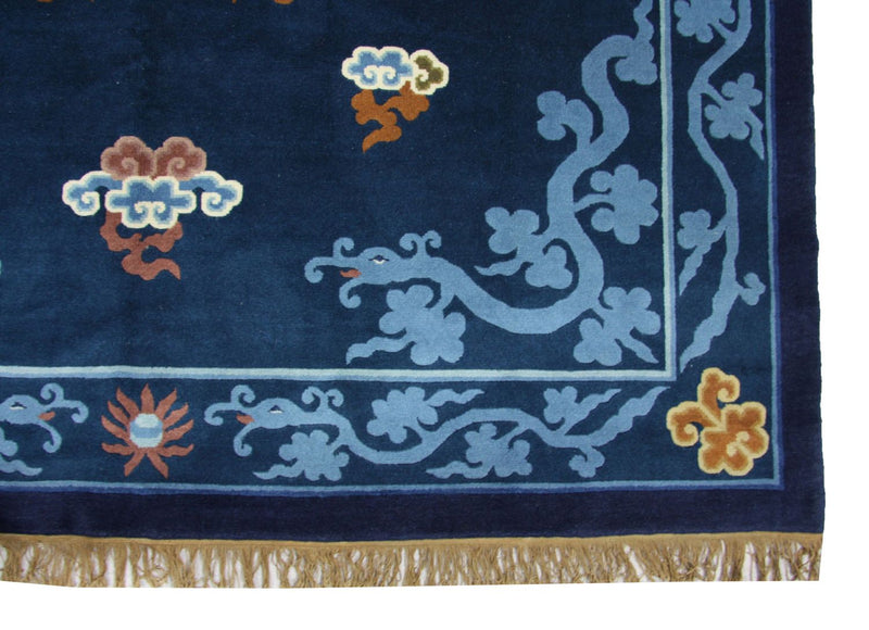 Alfombra china - 274 x 183 cm - azul