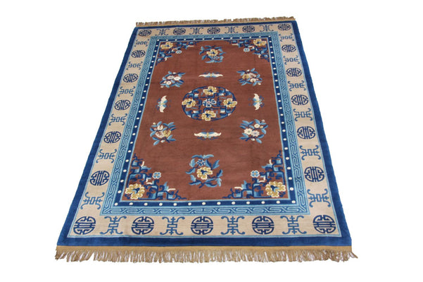 Alfombra china - 274 x 183 cm - marrón