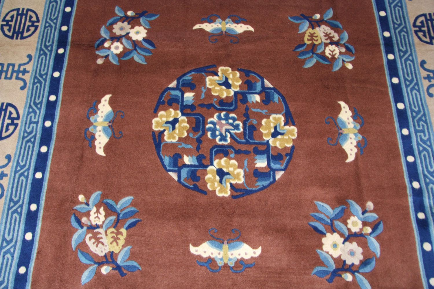 Alfombra china - 274 x 183 cm - marrón