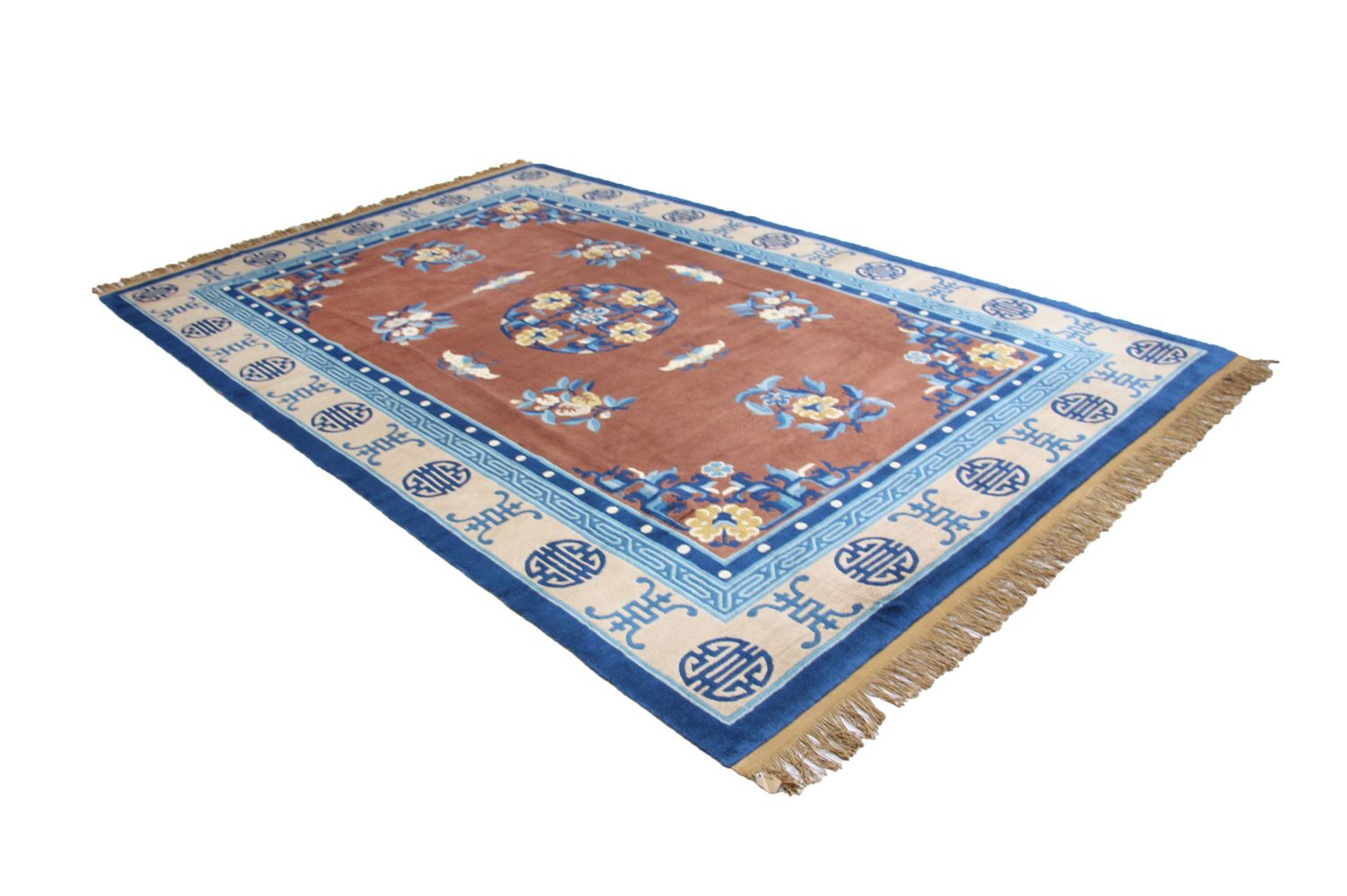 Alfombra china - 274 x 183 cm - marrón