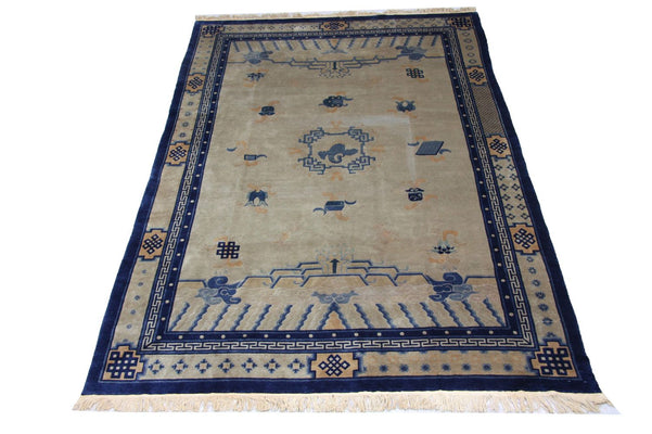 Alfombra china - 298 x 198 cm - azul