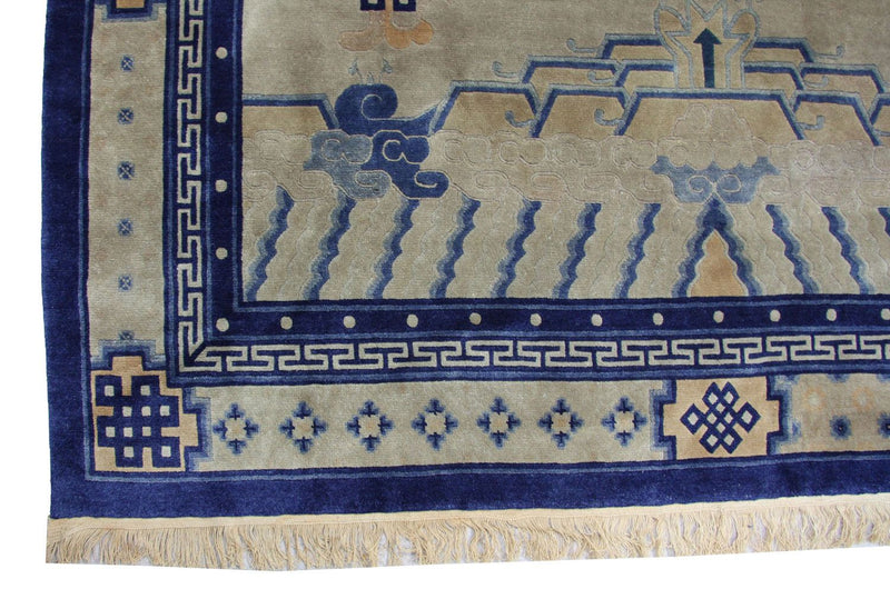 Alfombra china - 298 x 198 cm - azul