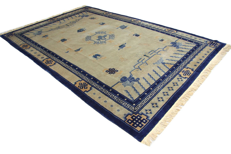 Alfombra china - 298 x 198 cm - azul