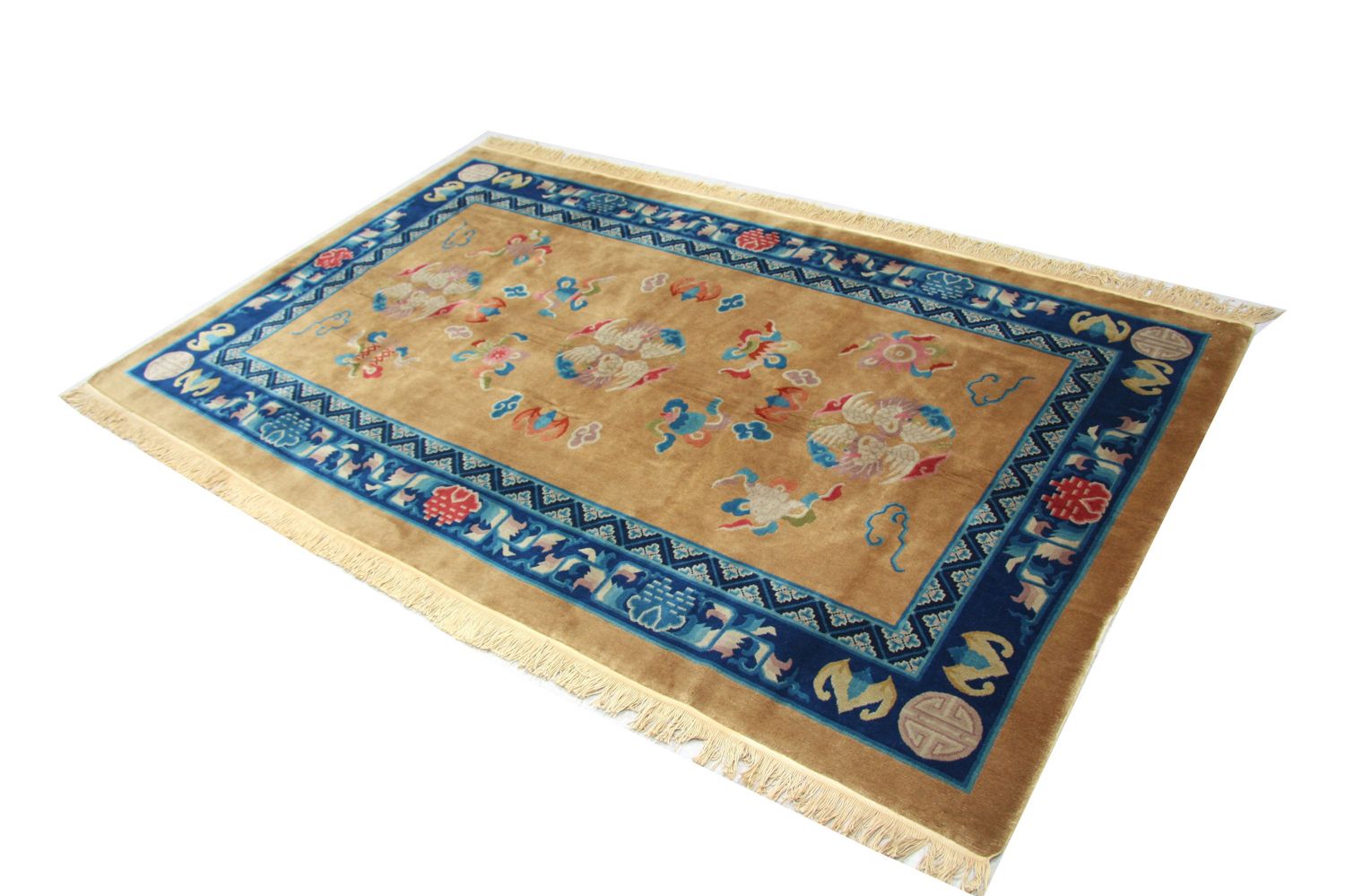 Alfombra china - 244 x 152 cm - marrón