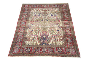 Alfombra persa - Nómada - 207 x 148 cm - beige