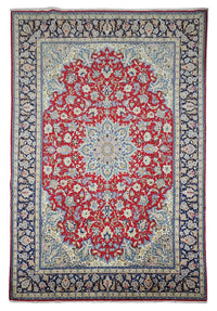 Alfombra Persa - Isfahan - Prima - 303 x 203 cm - rojo