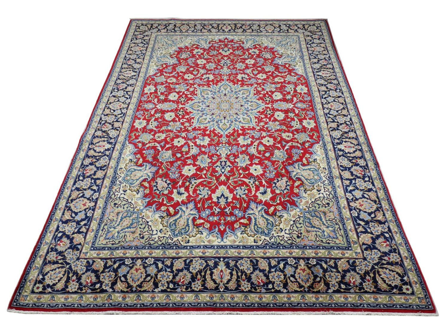 Alfombra Persa - Isfahan - Prima - 303 x 203 cm - rojo