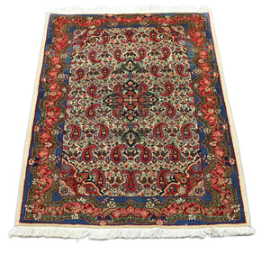 Alfombra persa - Bidjar - 150 x 100 cm - azul
