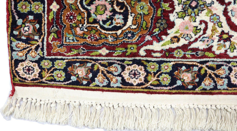 Alfombra de seda - Seda de Cachemira - 152 x 98 cm - negro