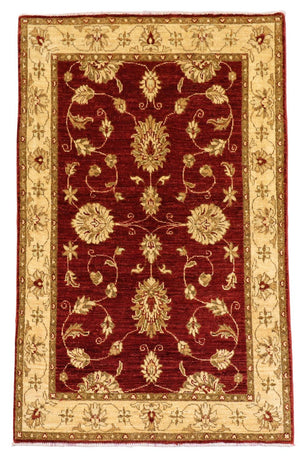 Alfombra Ziegler - 153 x 100 cm - rojo oscuro