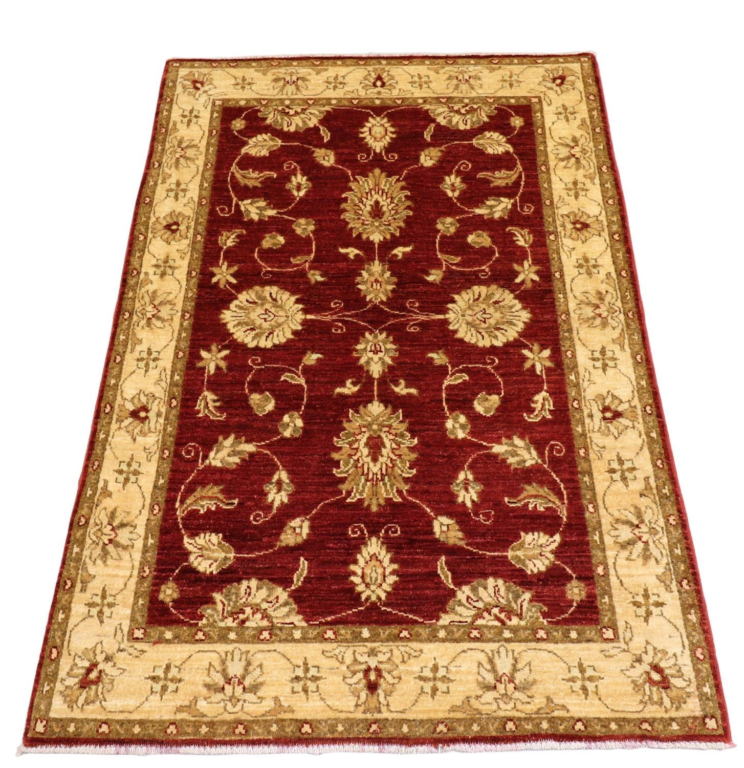 Alfombra Ziegler - 153 x 100 cm - rojo oscuro