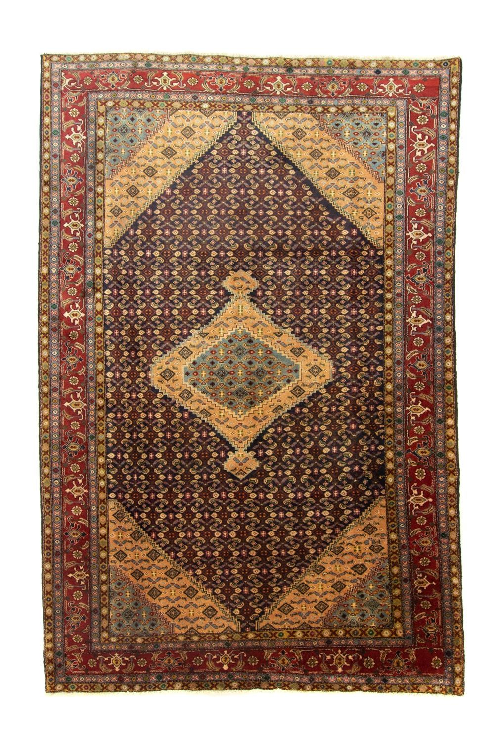 Alfombra persa - Nómada - 293 x 200 cm - azul