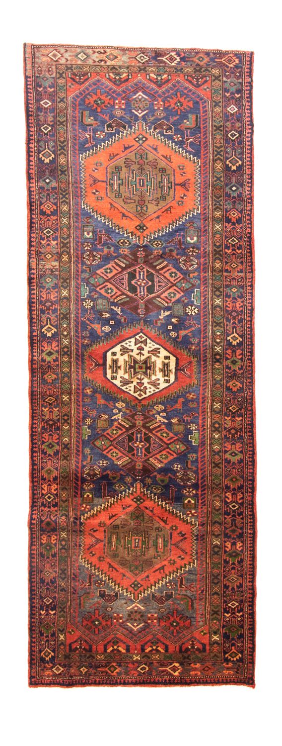 Alfombra de pasillo Alfombra persa - Nómada - 297 x 102 cm - azul