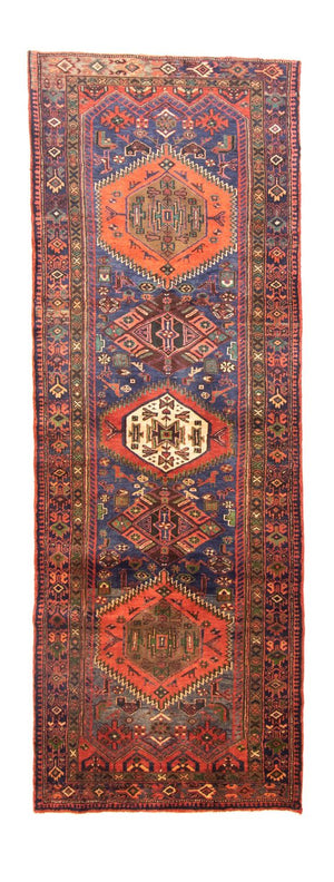 Alfombra de pasillo Alfombra persa - Nómada - 297 x 102 cm - azul