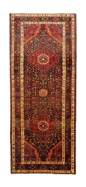Alfombra de pasillo Alfombra persa - Nómada - 295 x 125 cm - marrón